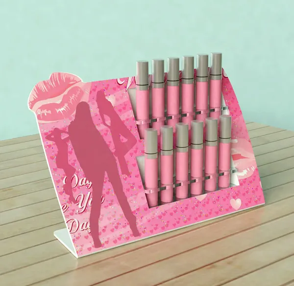 How influential are lipstick desktop display boxes in the beauty industry?