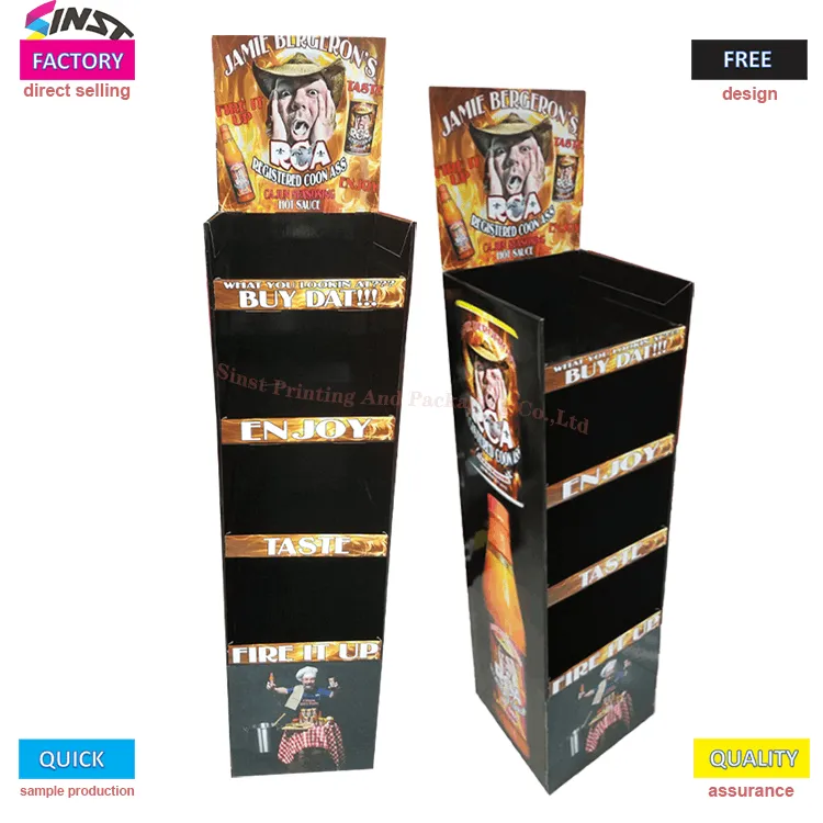 4 Tiers Display Spice utrem paperboard propono fasciae