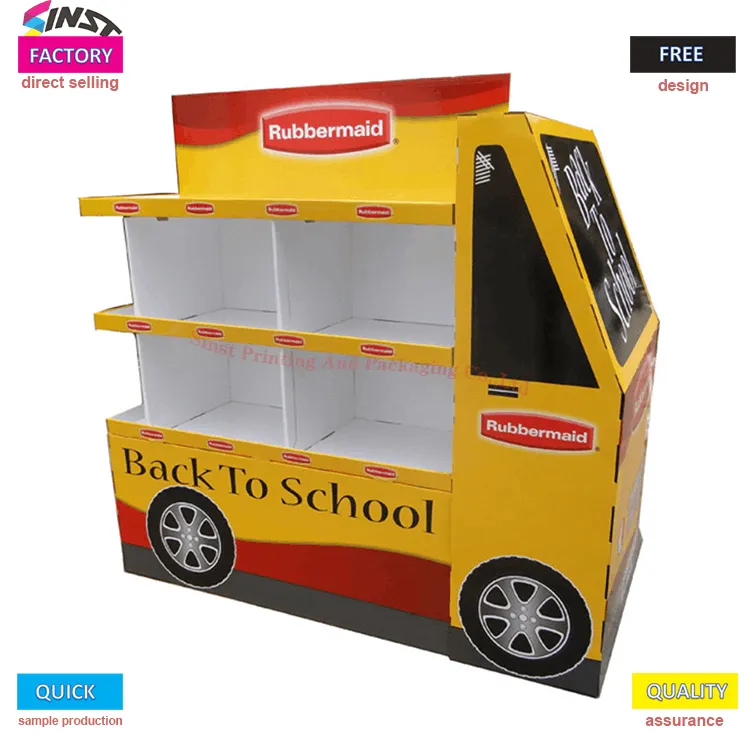 Cardboard Display Dump Bin for Car Accessories