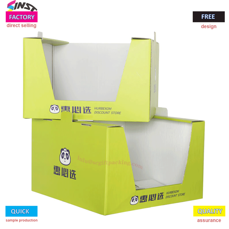 Cardboard PDQ Stacked Carton For Cotton Towels