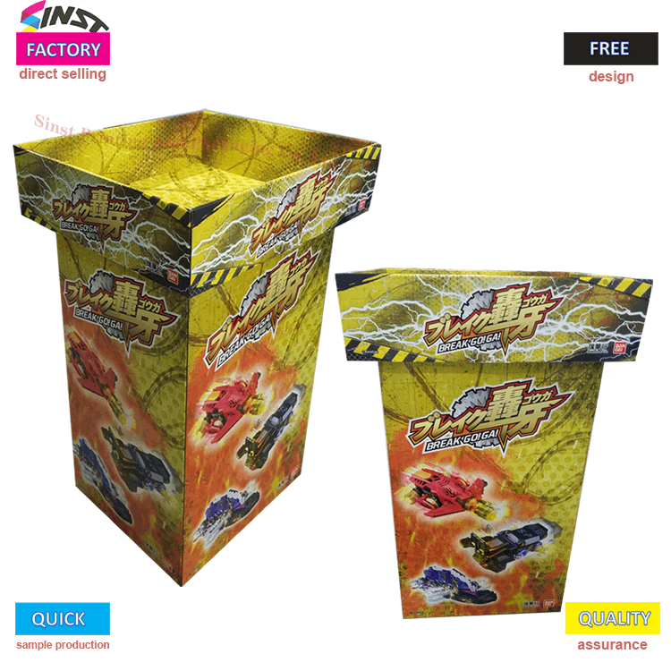 Double Sides Exhibiting Corrugated Display Dump Bin for Fruit
