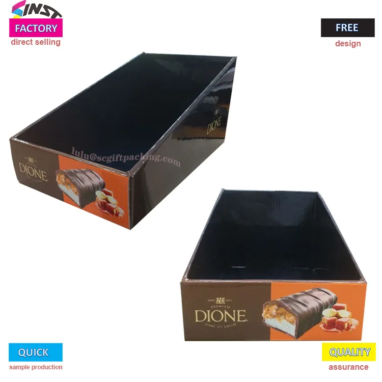 Кутии за прикажување на хартиени биро за чоколадна лента