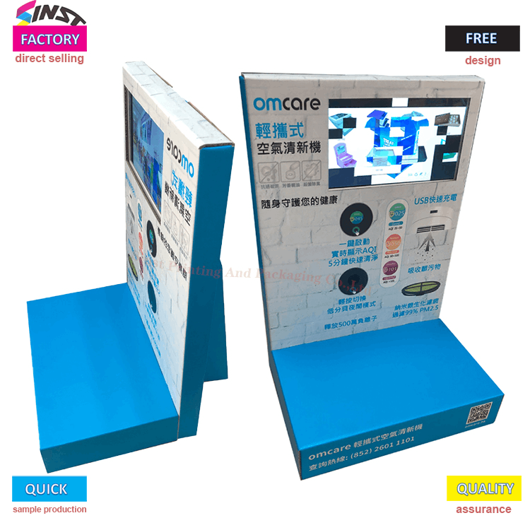 paperboard table Display stand with LCD for air freshener
