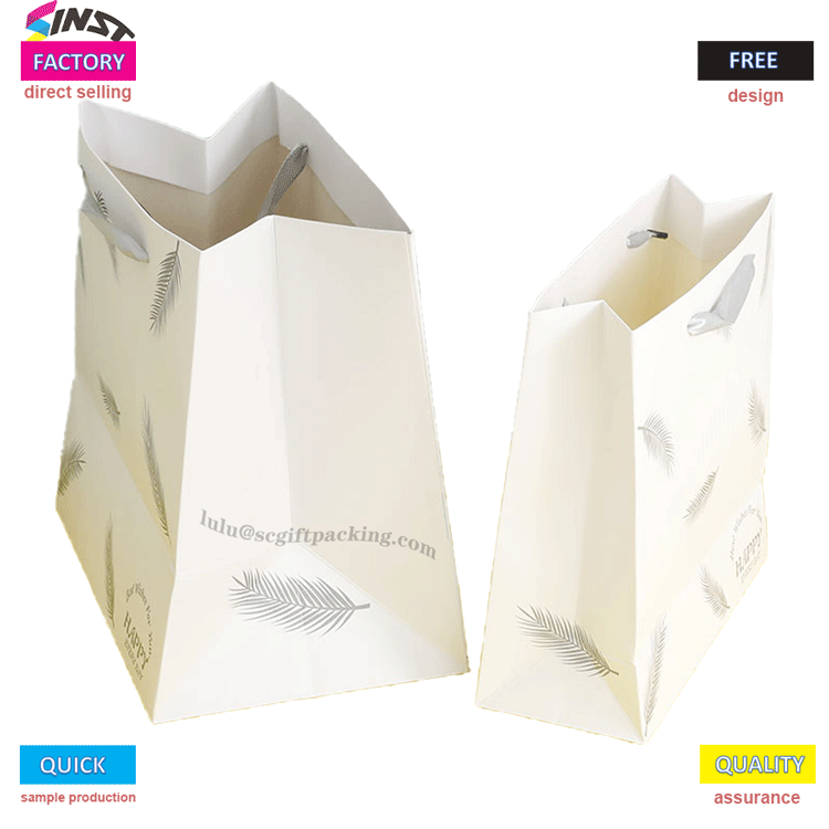 White Paper Bags for Bread Cake
