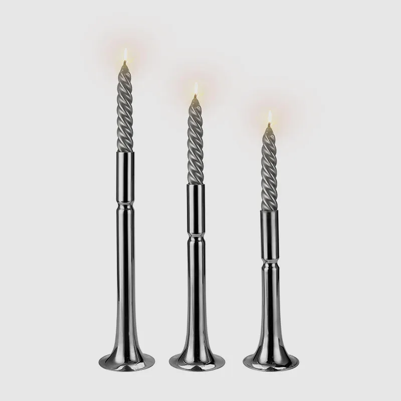 Поставка за свещи за маса от неръждаема стомана