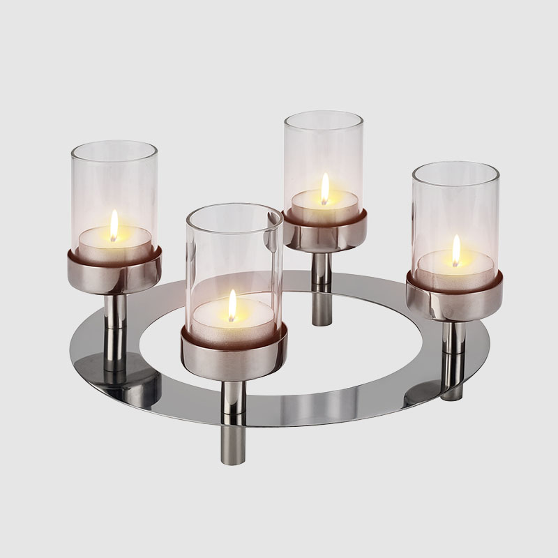 Top Table Stainless Steel Candle Holder