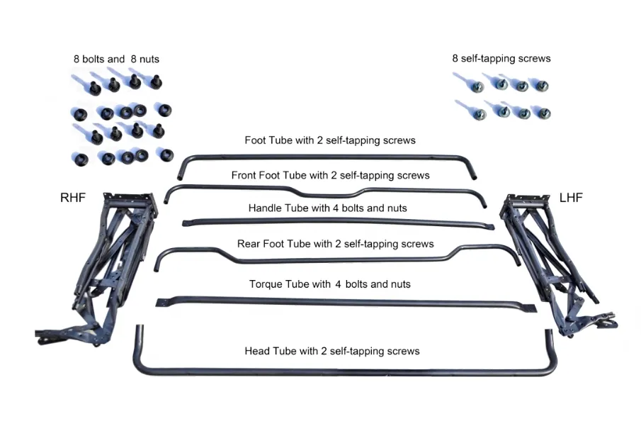 Comment assembler le mécanisme du canapé-lit 2 places avec la version partiellement assemblée