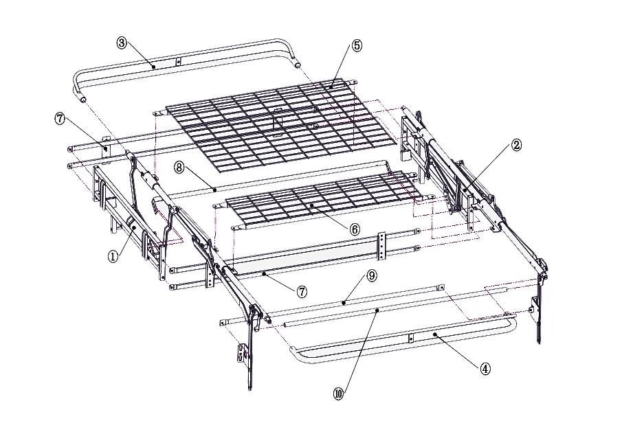 كيفية وضع آلية صوفا سرير دوارة مجمعة جزئيًا معًا