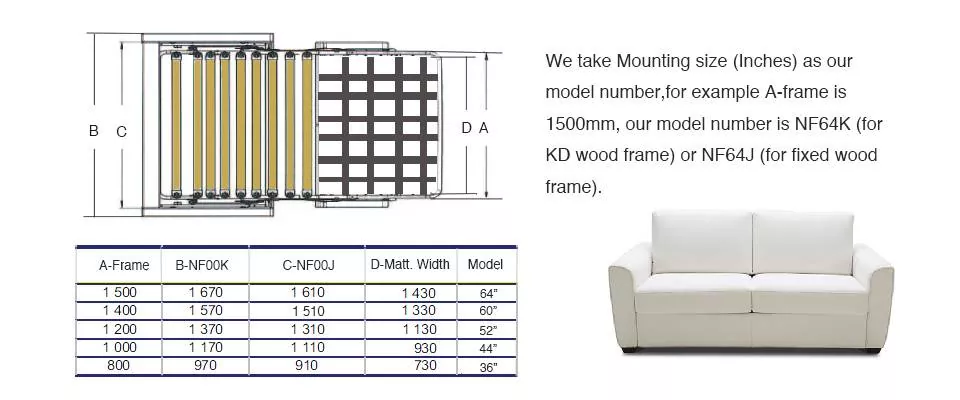 Contract Italian Style Sofa Bed Mechanism 3