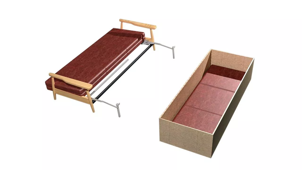 Mecanismo extraíble para sofá cama de pata alta
