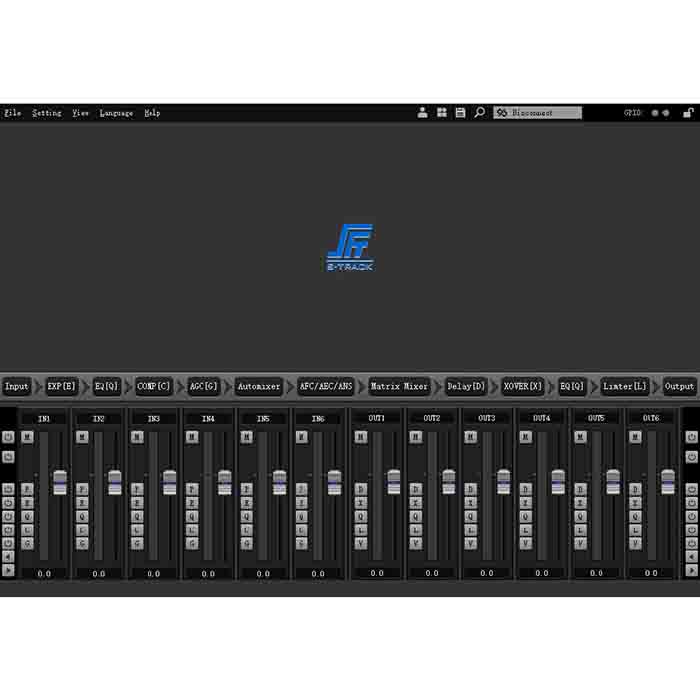 Digitální audio procesor 12v 16v 16 výstup