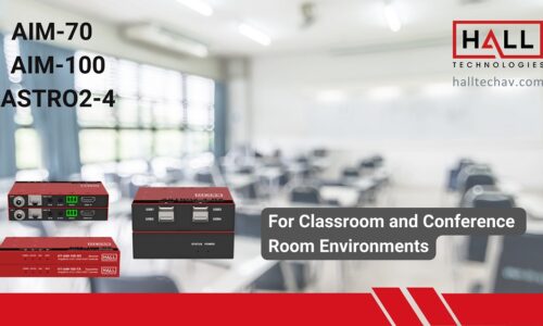Hall Technologies přidává tři sady Extender do svých tříd a zasedacích místností