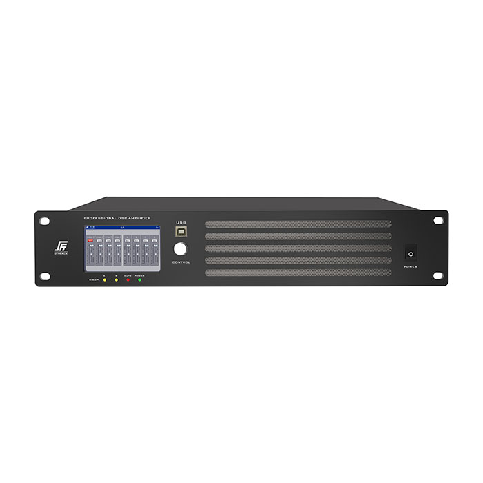 Amplificador de potencia de red Dante DSP de 4 canales y 600 W