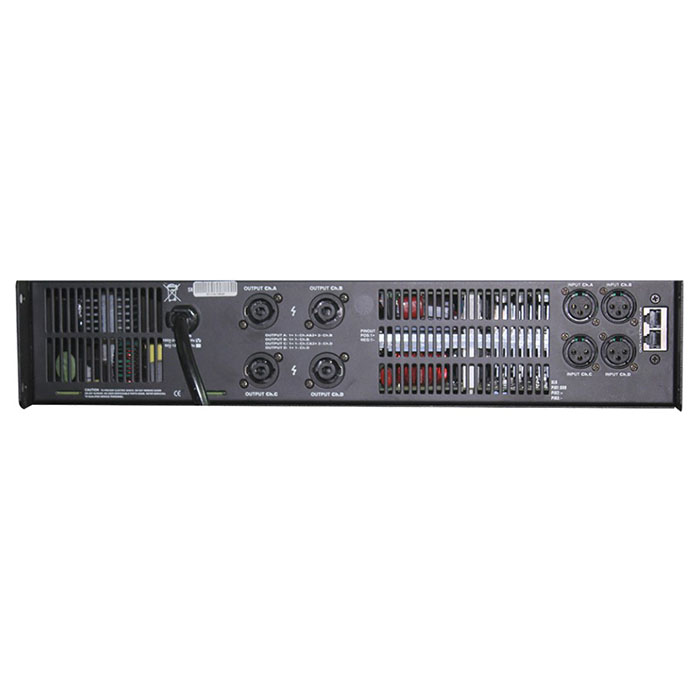 4-канальний мережевий підсилювач потужності Dante DSP потужністю 900 Вт