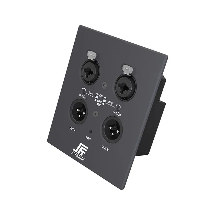 Síťové audio rozhraní Dante 2 CH Wall Plate