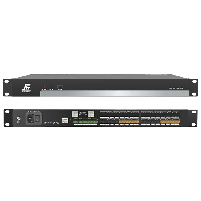 Dante 8 in 8 Out Network Audio Processor