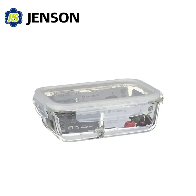 Glass Meal Prep Container 2 Compartments