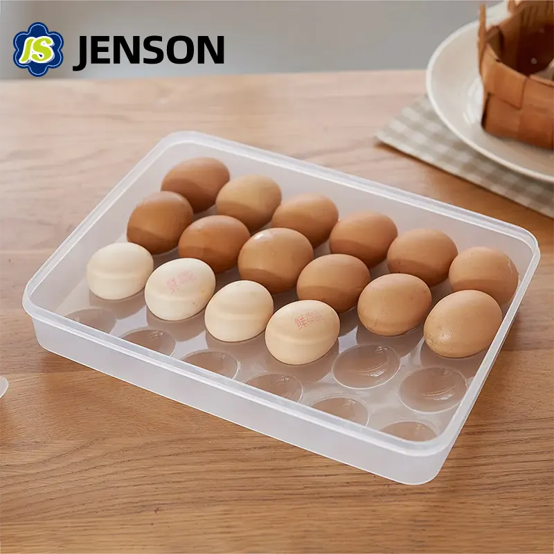 Пластмасова кутия за съхранение на яйца с капак