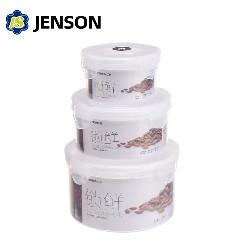 Round Food Storage Container Set ng 3