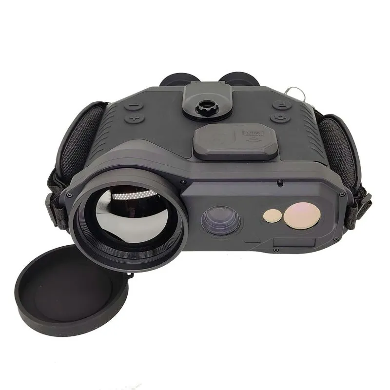 Thermal imaging binocular night vision with LRF