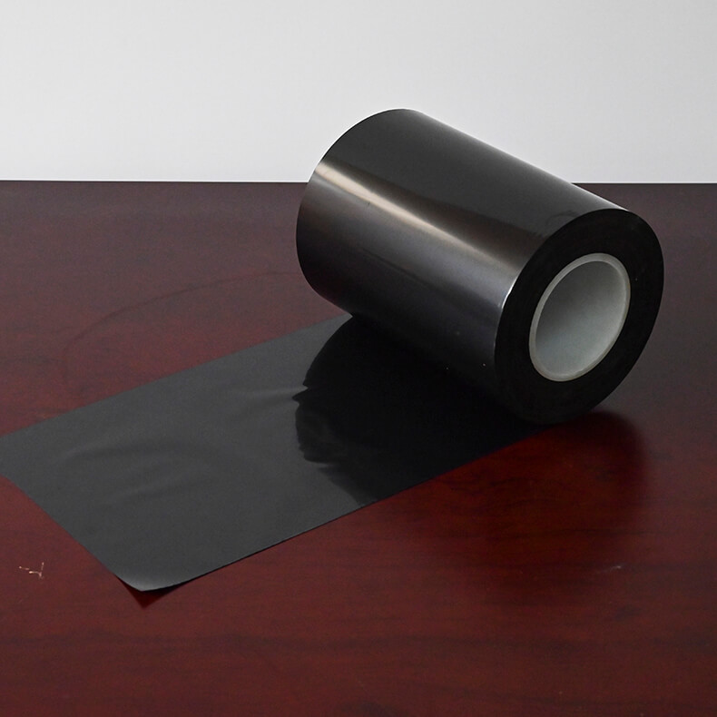 0125 mm Czarny poliester Mylar Czarny kolor folii PET do drukowania