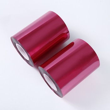 50 mikron transparent Röd PET-film för rullar i vattentät industri - 0