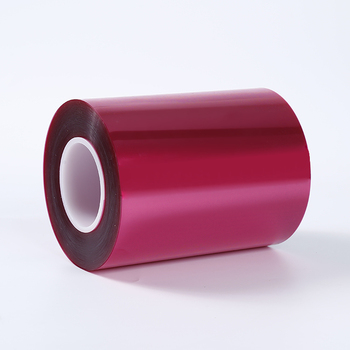 MOQ 1Ton China Wholesale pet Red Mylar Polyester Red Roll Film