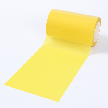 Roll Adhesive Coating Color Yellow Sheet Yellow Color BOPET Film