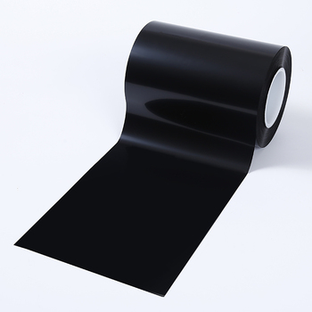 Multipel strängsprutad ogenomskinlig svart färg PET Mylar filmrulle