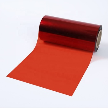 film de feuille Bopet rouge revêtement adhésif couleur film PET adhésif couleur rouge