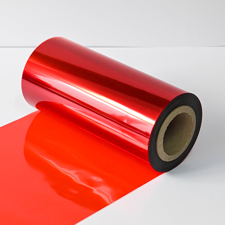 red color pet film for adhesive coating packaging color release PET film Translucent or transparent