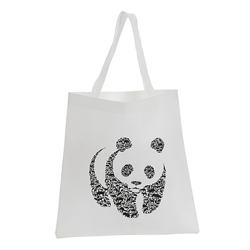 Borsa in tela di cotone Panda