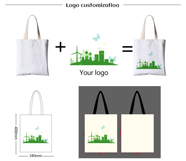 China Foldable cotton shopping canvas tote bag