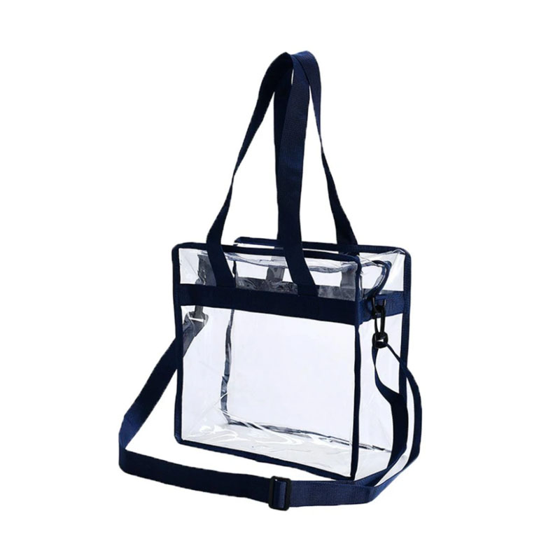 Transparent PVC Zipper Shoulder Bag