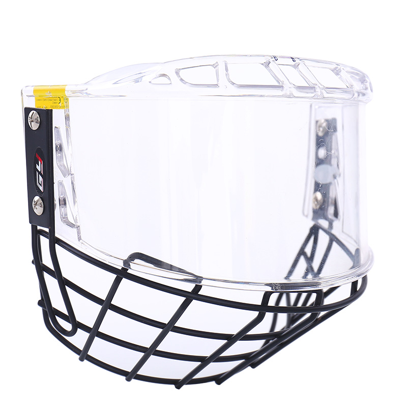 Protective Ice Hockey Full Face Visor and Cage Combo