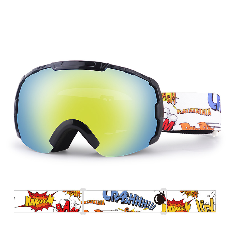 Elastic Strap Anti-Fog Snow Ski Goggles