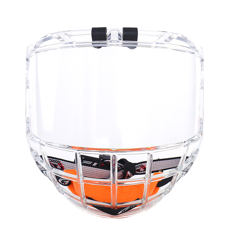 Protector de cara completa de policarbonato para hockey sobre hielo/visor
