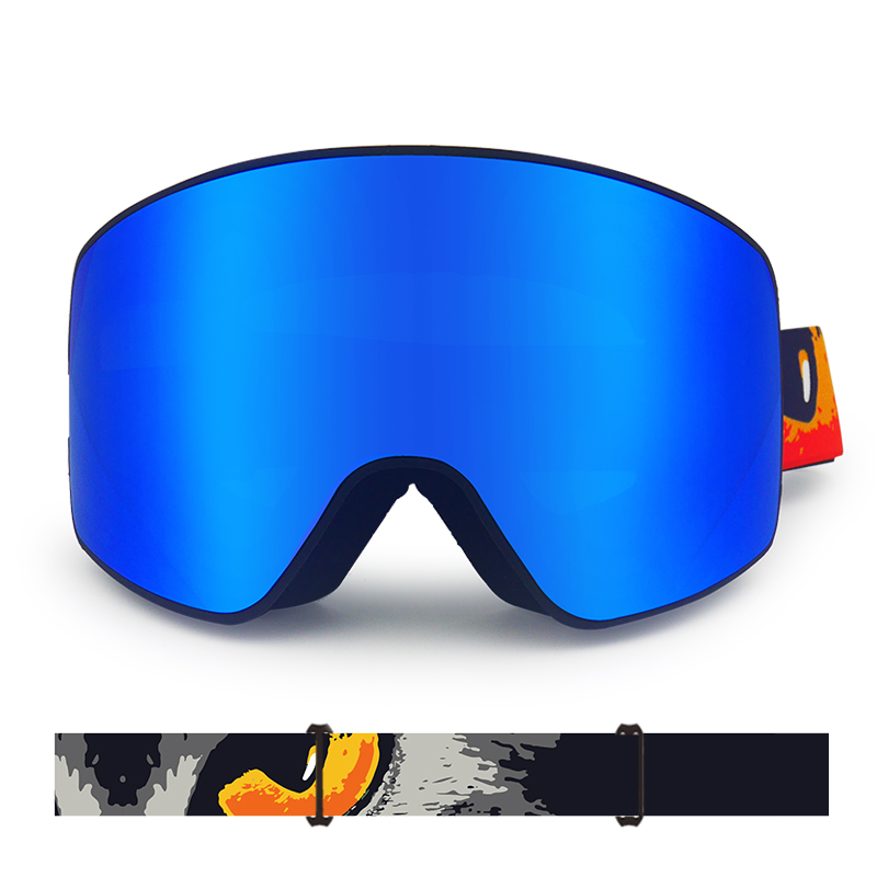 Flexible Frame Ultraviolet-proof Adult Ski Goggles