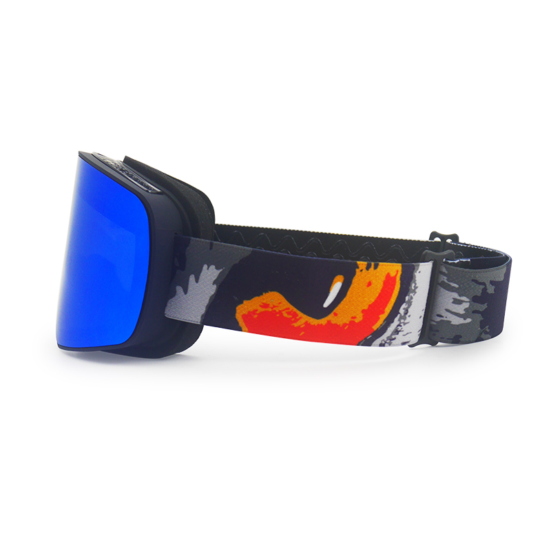 Gafas de esquí para adultos con montura flexible a prueba de rayos ultravioleta
