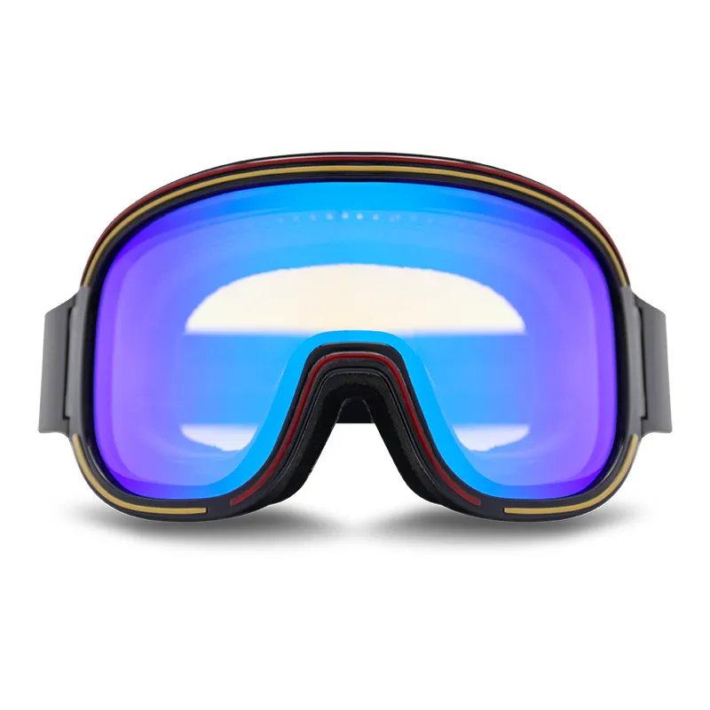 Single Color Frame with Double Lens Design Ski Goggles