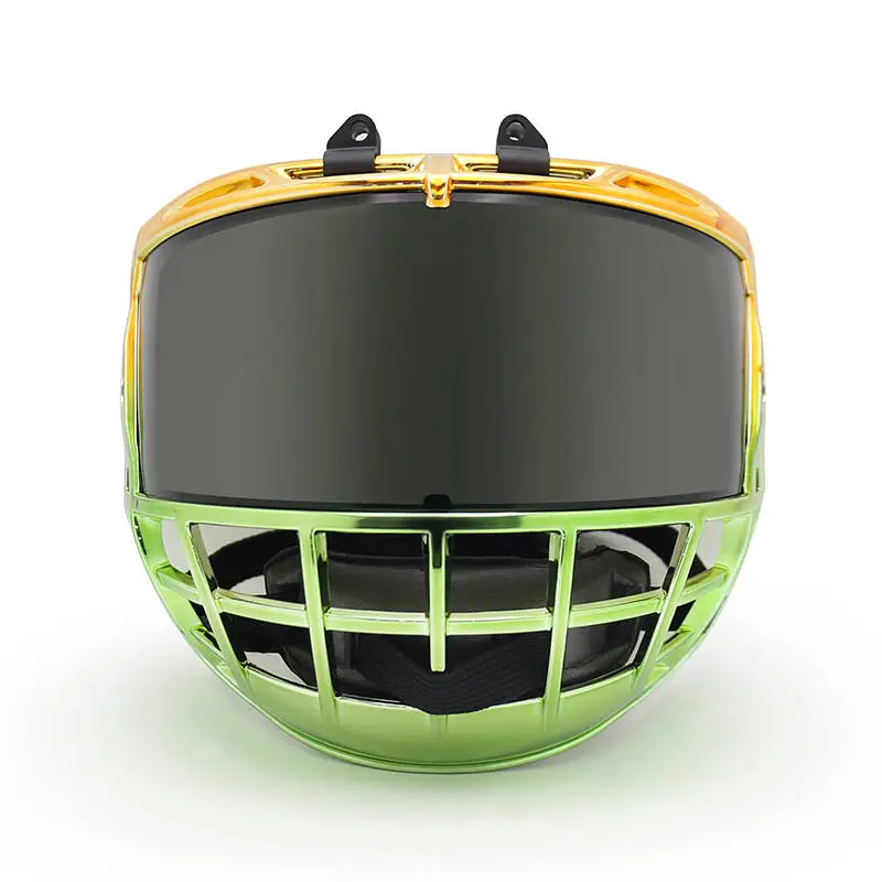 Vibrant Kid And Junior Ice Hockey Cage With Visor