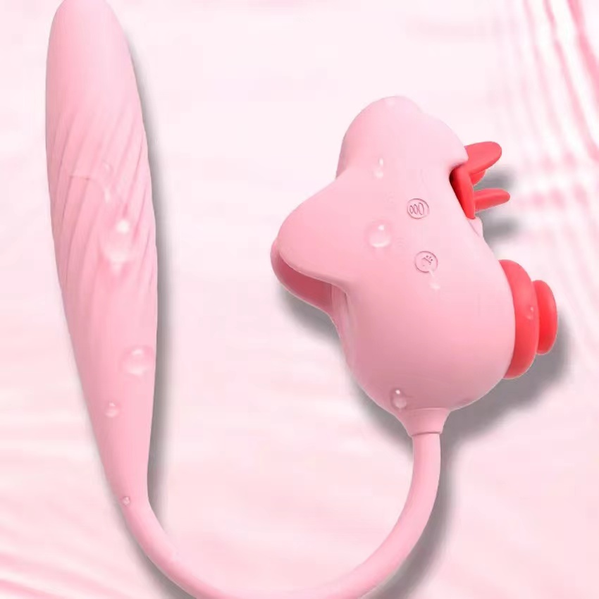 G Spot Licking Sucking Dildos Vibrator for Women - 1 