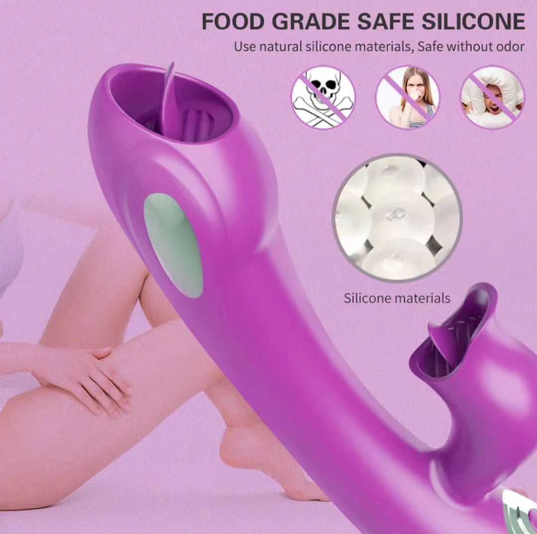 Electric shock tongue licking clitoris vibrators for women - 4