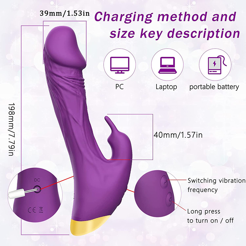 G-spot Dovşan Vibratorları Klitoris Stimulyatoru Dildolar - 0 