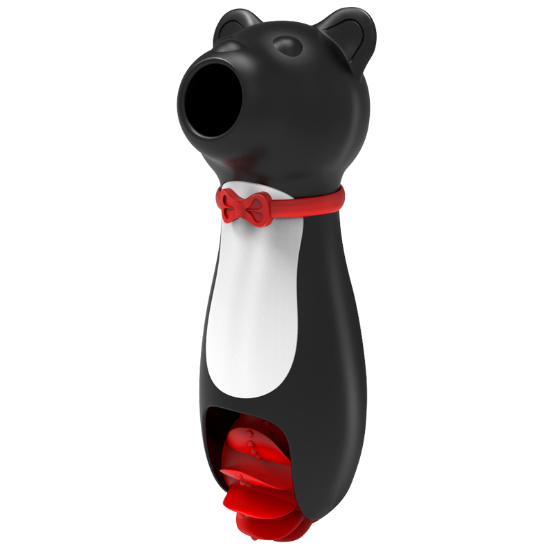 2023 New Design Vacuum  Tease sucking Vibrators With Licking Bear For Women
