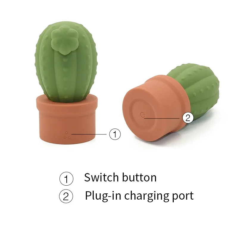 Flower Pot Cactus vibes FDA Silicone pacáiste galánta- Shenzhen Zhimo Technology Co., Ltd.