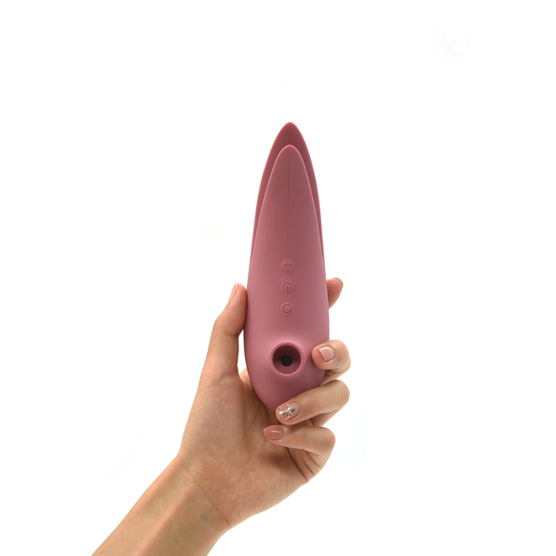 Kinijos gamintojo elegantiškos spalvos prieinamas saugaus korpuso silikoninis klitorio siurbimo vibratorius su stipriu varikliu moterims ir poroms - 1