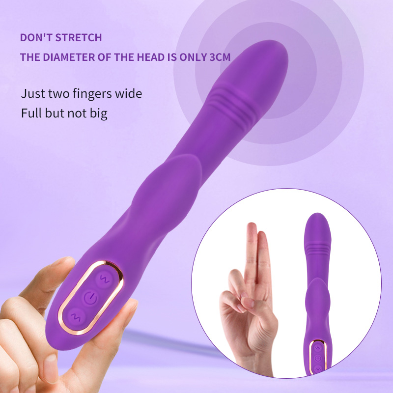 G Spot Rabbit Vibrator Clitoris Massager For Women Purple - 2 