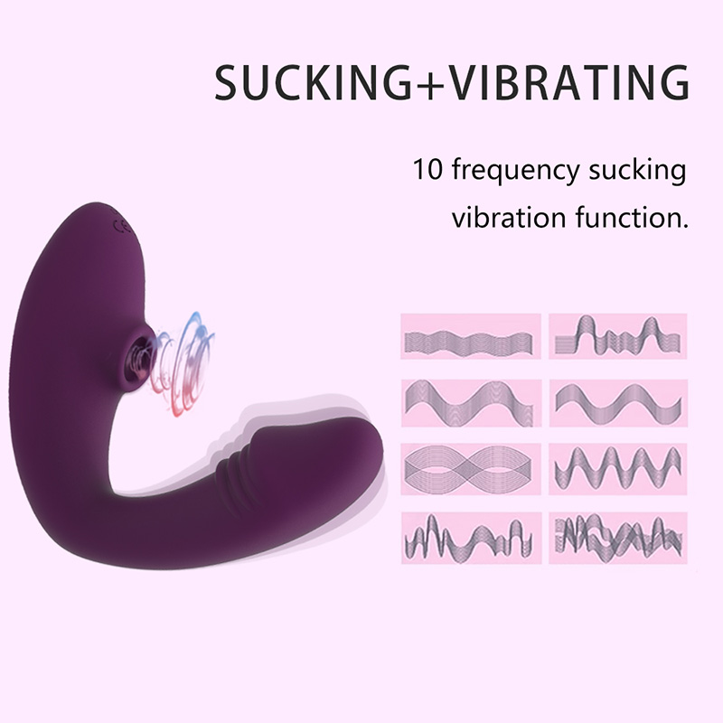 Sucking Dildo Vibrator Nipple Clitoris Stimulator - 1