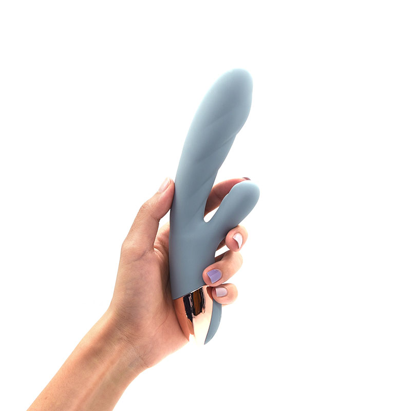 Moteriška vientisa spalva elegantiška saugi medžiaga didmeninė prekyba OEM & ODM sekso žaislų internetiniu triušio vibratoriumi. - 2 